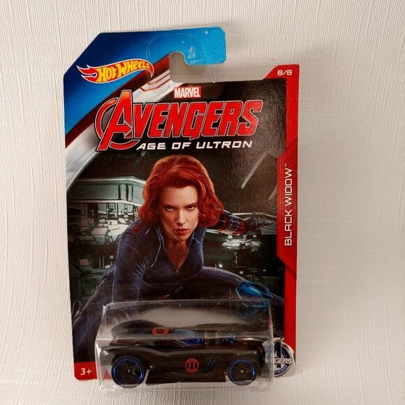 Hot Wheels MARVEL Avengers Age of Ultron Black Widow 16 Angels Toy Car B… - Picture 1 of 2